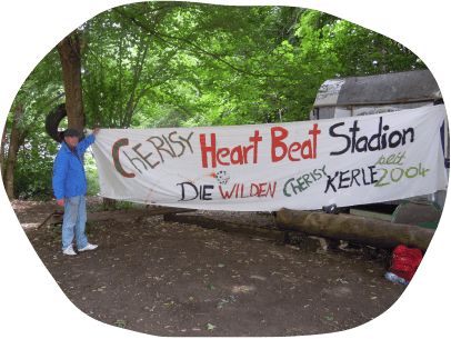 Banner vom Cherisy Heart Beat Stadion